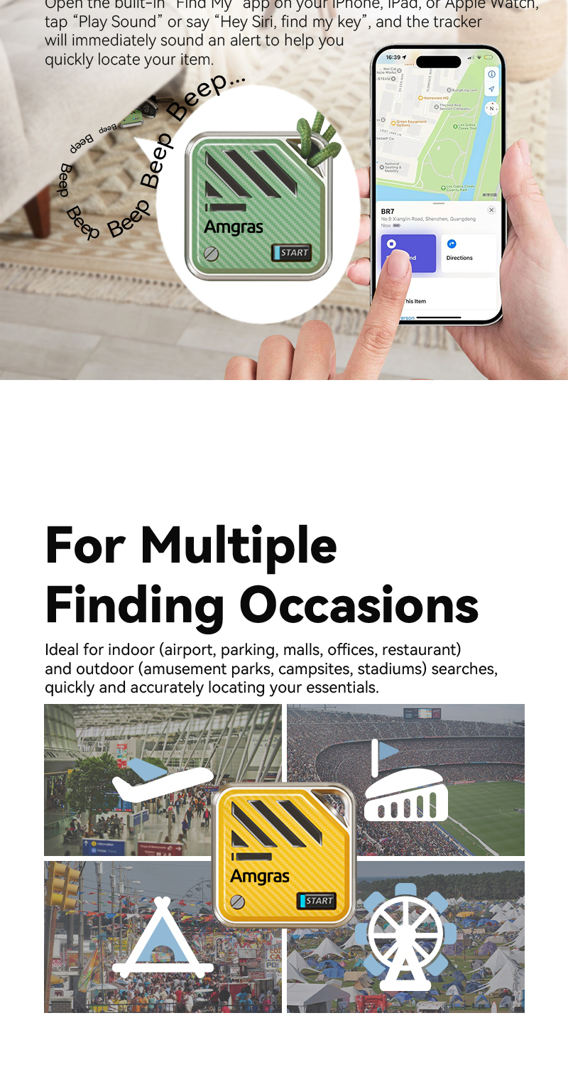 Amgras KVHB_Pro Smart Wireless Tracker – Anti-Lost Device for Keys ...