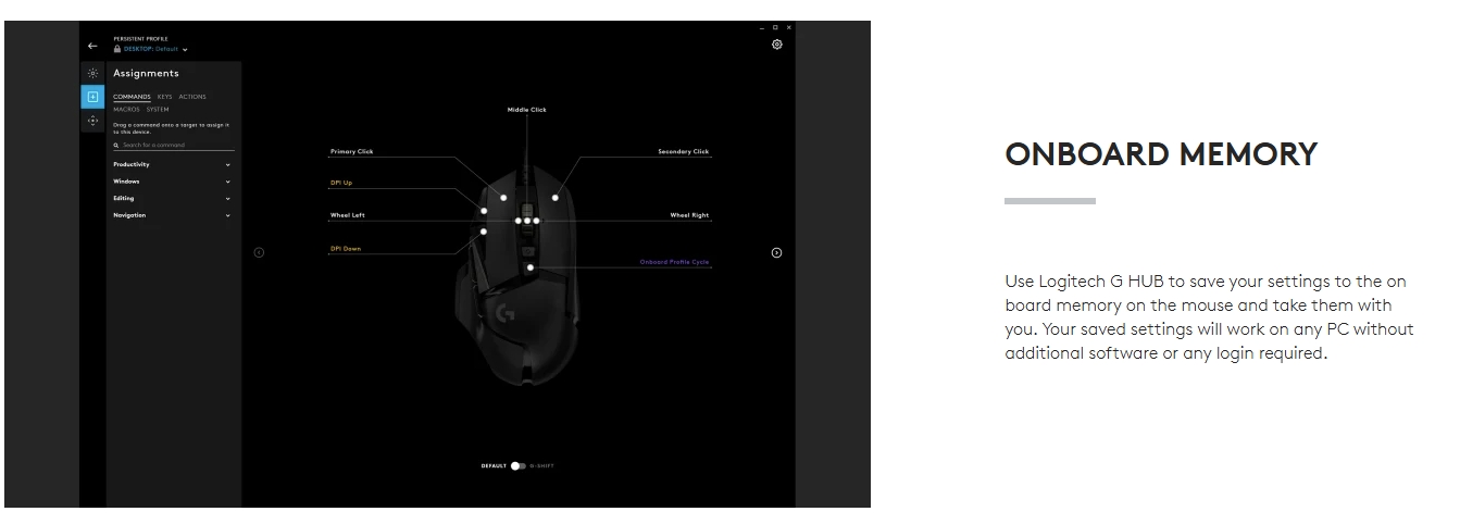LOGITECH G502 HERO WIRED GAMING MOUSE WITH HERO 25K SENSOR / 25600 DPI ...