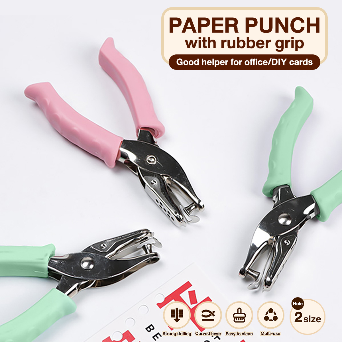 3/6mm One Hole Puncher 1 Hole Penebuk 1 Lubang Stainless Steel Single ...
