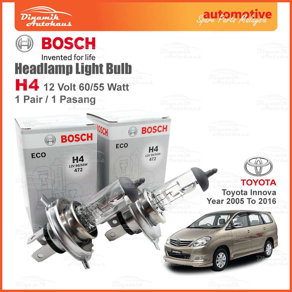 Toyota Innova Year 2005 To 2016 Car Headlamp Halogen Head Light Bulb ...