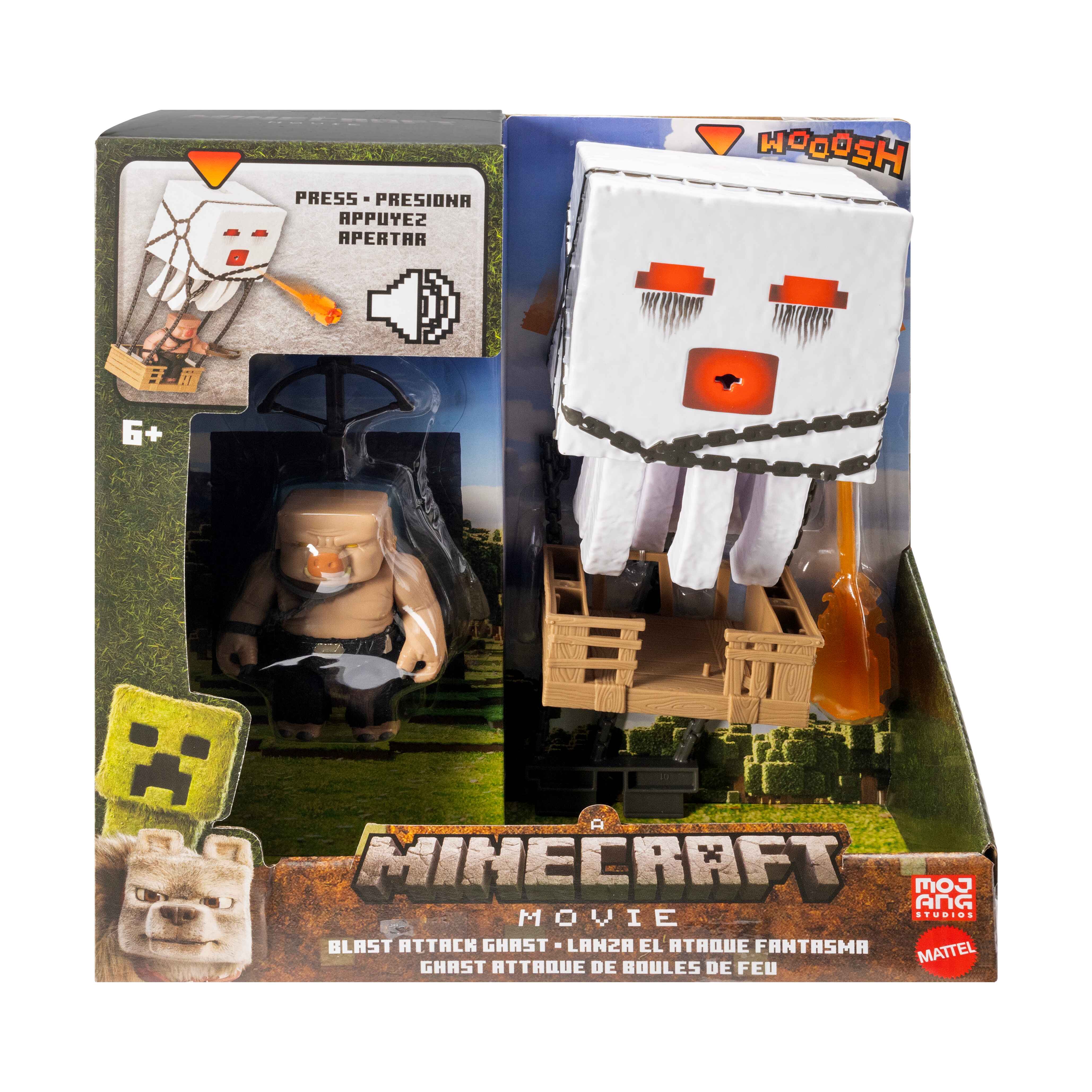 [2025 MINECRAFT MOVIE] Minecraft Blast Attack Ghast Action Figure Set ...