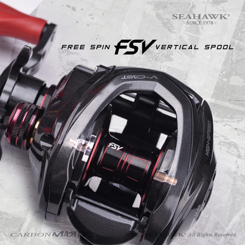 2025 SEAHAWK CARBON MASTER 103HSL Baitcast Reel BC Baitcasting Casting ...