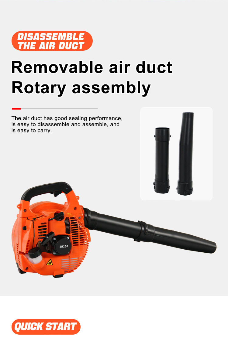 EB260 Petrol Hand Air Blower 26CC Powerful Clearing 2-Stroke Gas Leaf ...