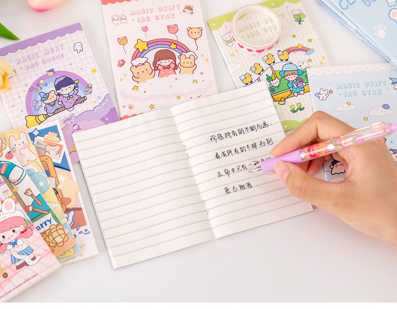 Goodies 🎁10pcs Cartoon Notebook Pocket Mini Buku Nota Note Books Kids ...