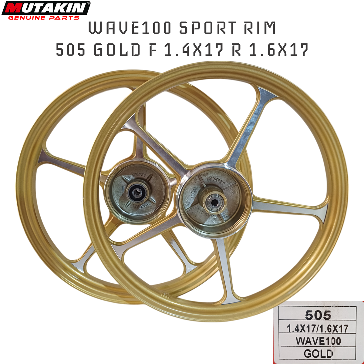 LELONG! SE505 505 SPORT RIM HONDA EX5 HIGH POWER WAVE110 WAVE125 ...