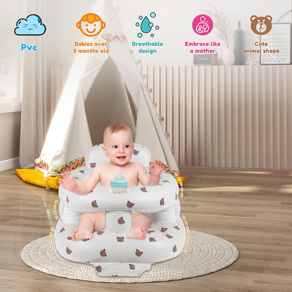 NEW Baby Inflatable Sofa Baby Seating Balloon Easy To Carry Infant Seat ...
