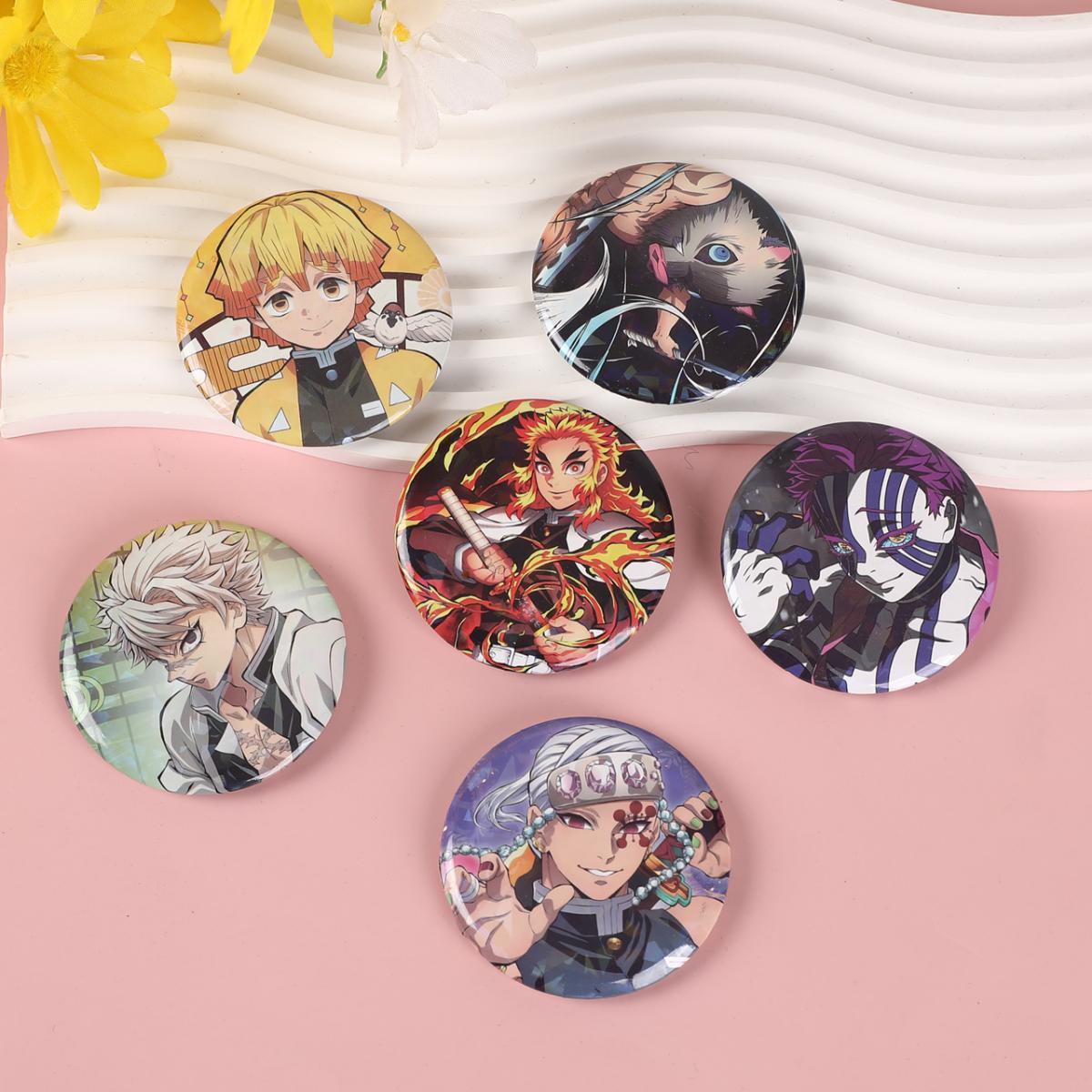 Demon Slayer Anime 58mm Lencana Butang Pin Button Brooch Badge With Pin ...