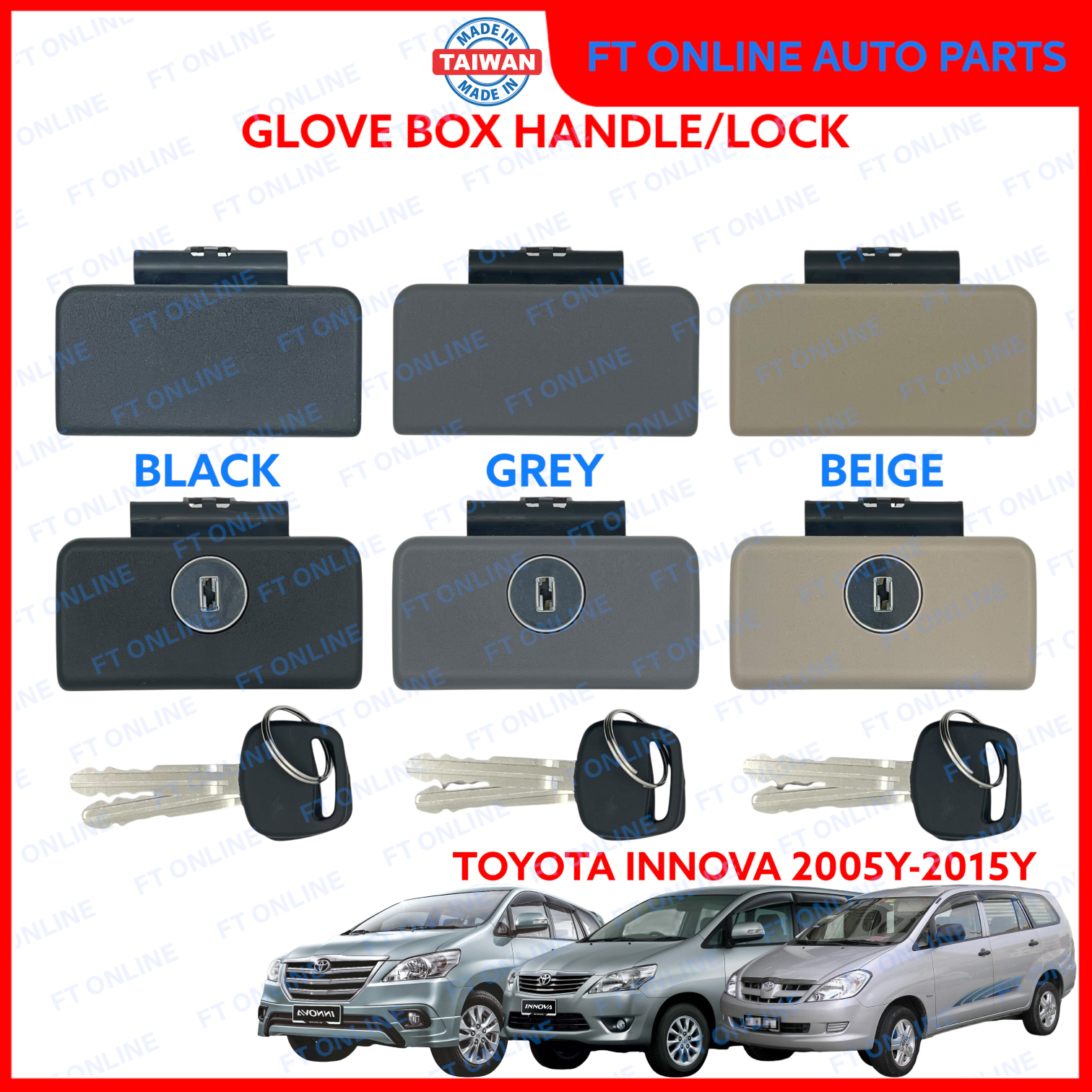 TOYOTA INNOVA 2005-2015 TGN40 GLOVE BOX HANDLE DRAWER COMPARTMENT LATCH ...