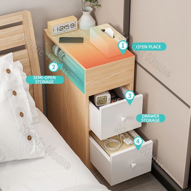 Magic Home-COD READY STOCK Bedside Table Nordic Bed Cabinet Storage ...