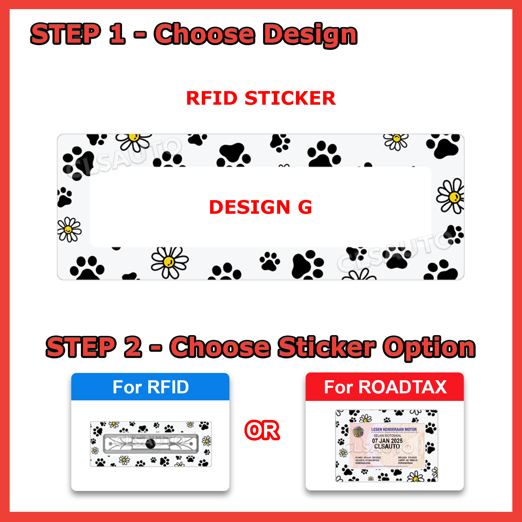 RFID Car Sticker Dog Cute Cartoon Accessories (RFID Tag Not Included ...