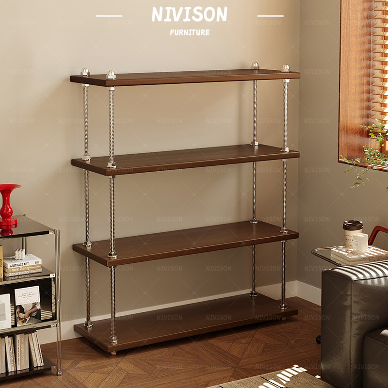 NIVISON Multifunctional Shelf Rack Nordic 3-4 Layers DIY Simple Storage ...
