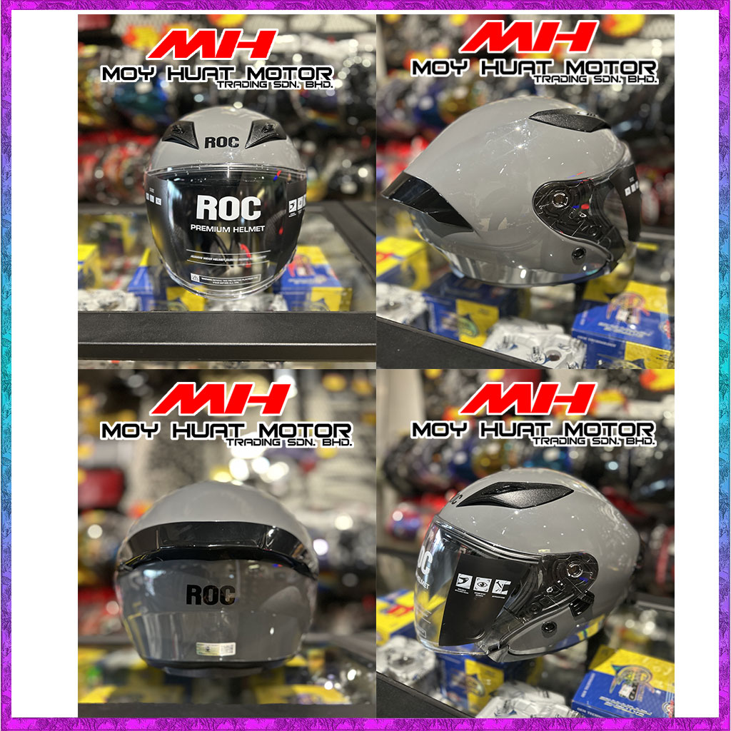 ROC HELMET NEW DESIGN / DOUBLE VISOR HELMET WITH SIRIM / HELMET HIGH ...