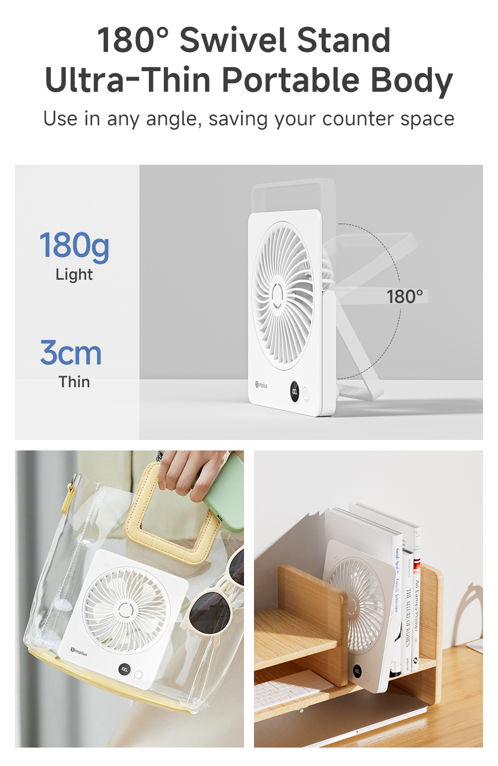 Simplus Desk & Table & Hanging Fan | 5 Modes | Aromatherapy Function ...