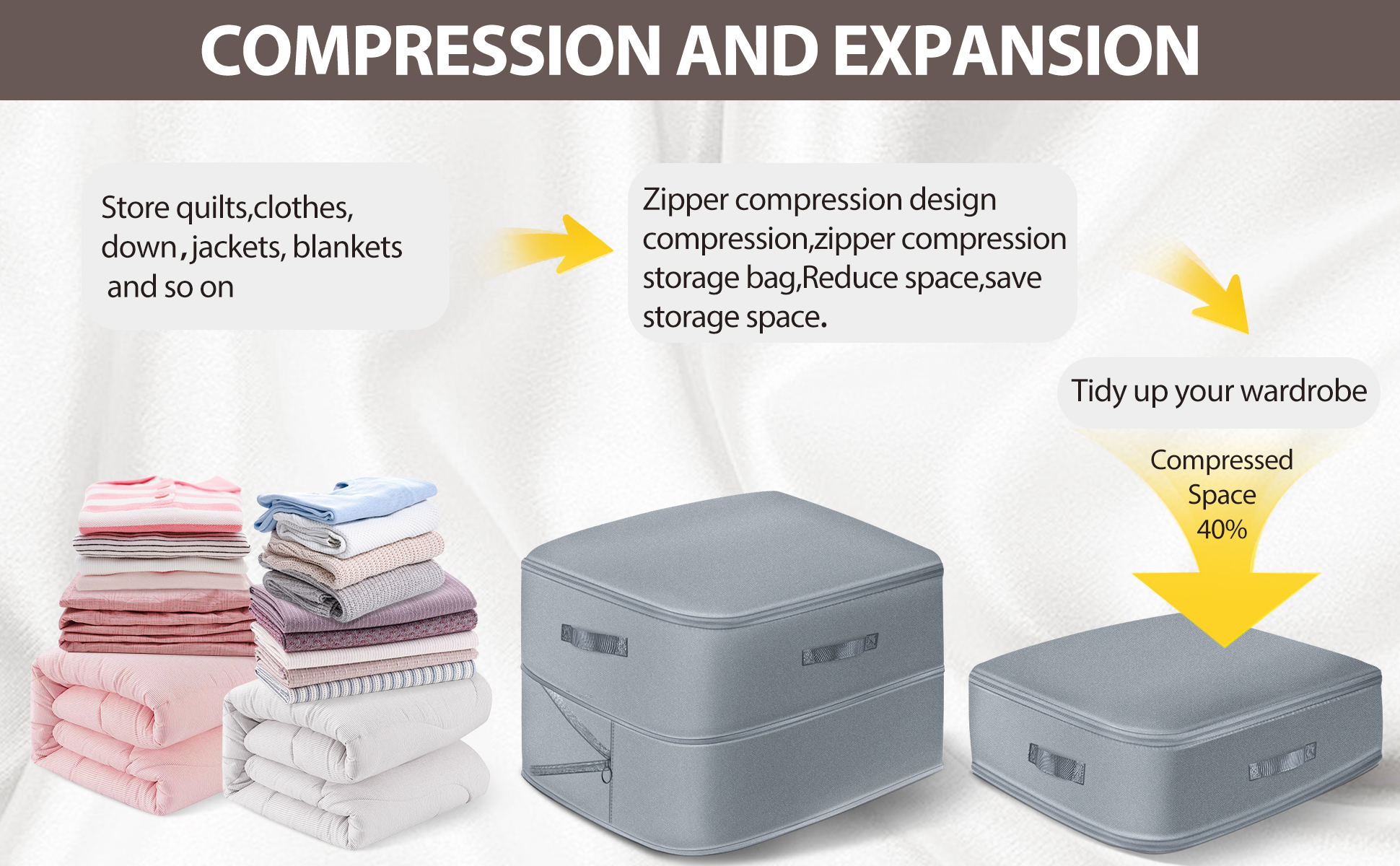 3 In 1 Travel Storage Bag Compression Luggage Storage Bag Compression ...