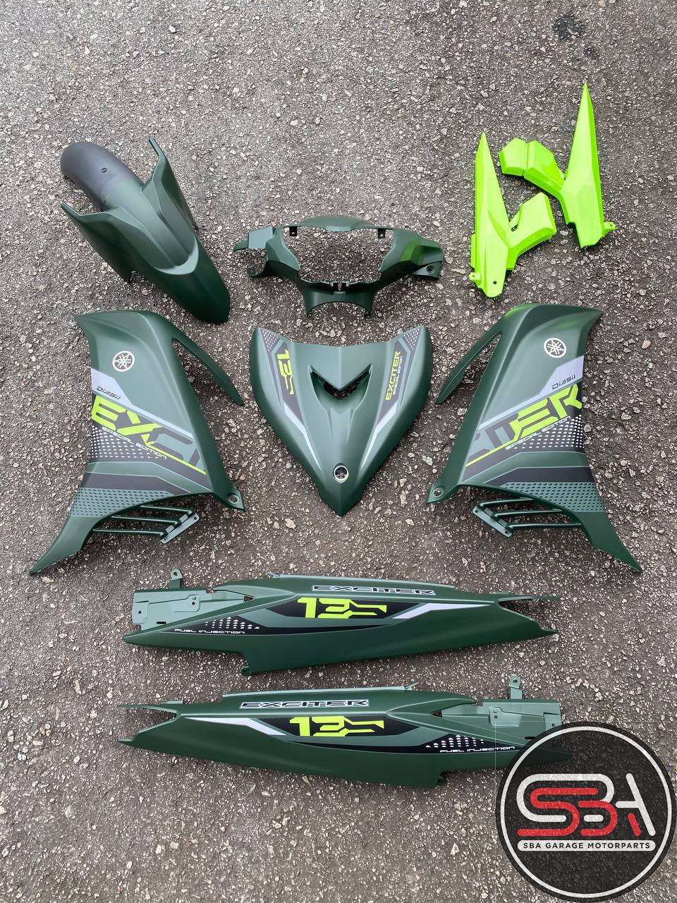 YAMAHA BODYSET LC 135 V1 V2 V3 HIJAU EXCITER 2021 NEW DESIGN SPECIAL ...