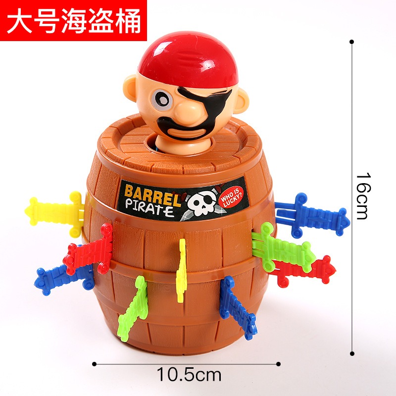 [Large Size] Pirate Barrel Toys Lord Barrel Roulette Game Children ...