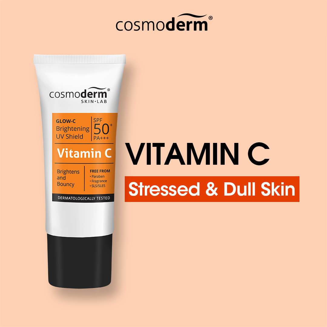 COSMODERM GLOW-C BRIGHTENING UV SHIELD 30ML | Shopee Malaysia