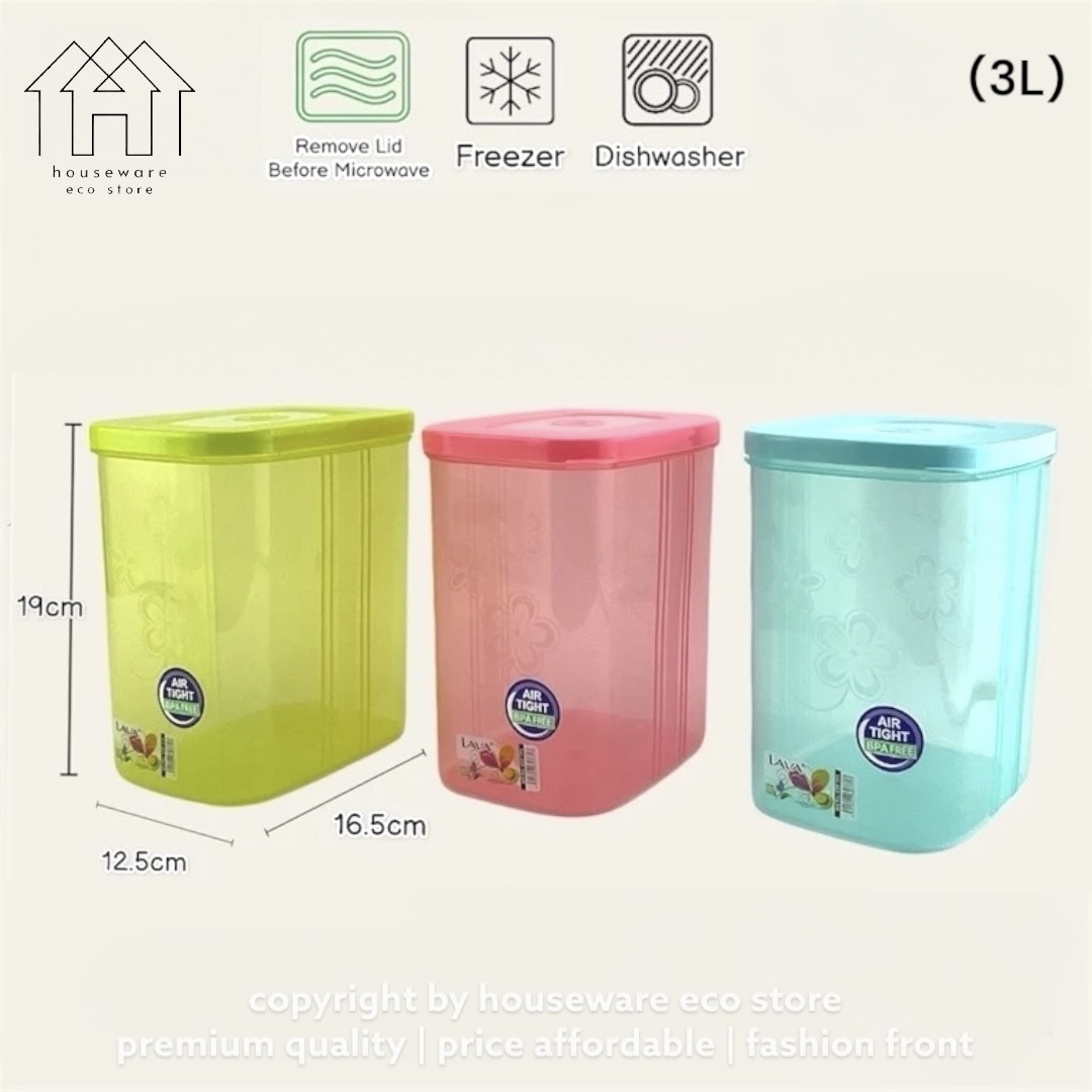 LAVA Canister Food Storage Container Tupperware / Bekas Biskut Kuih ...