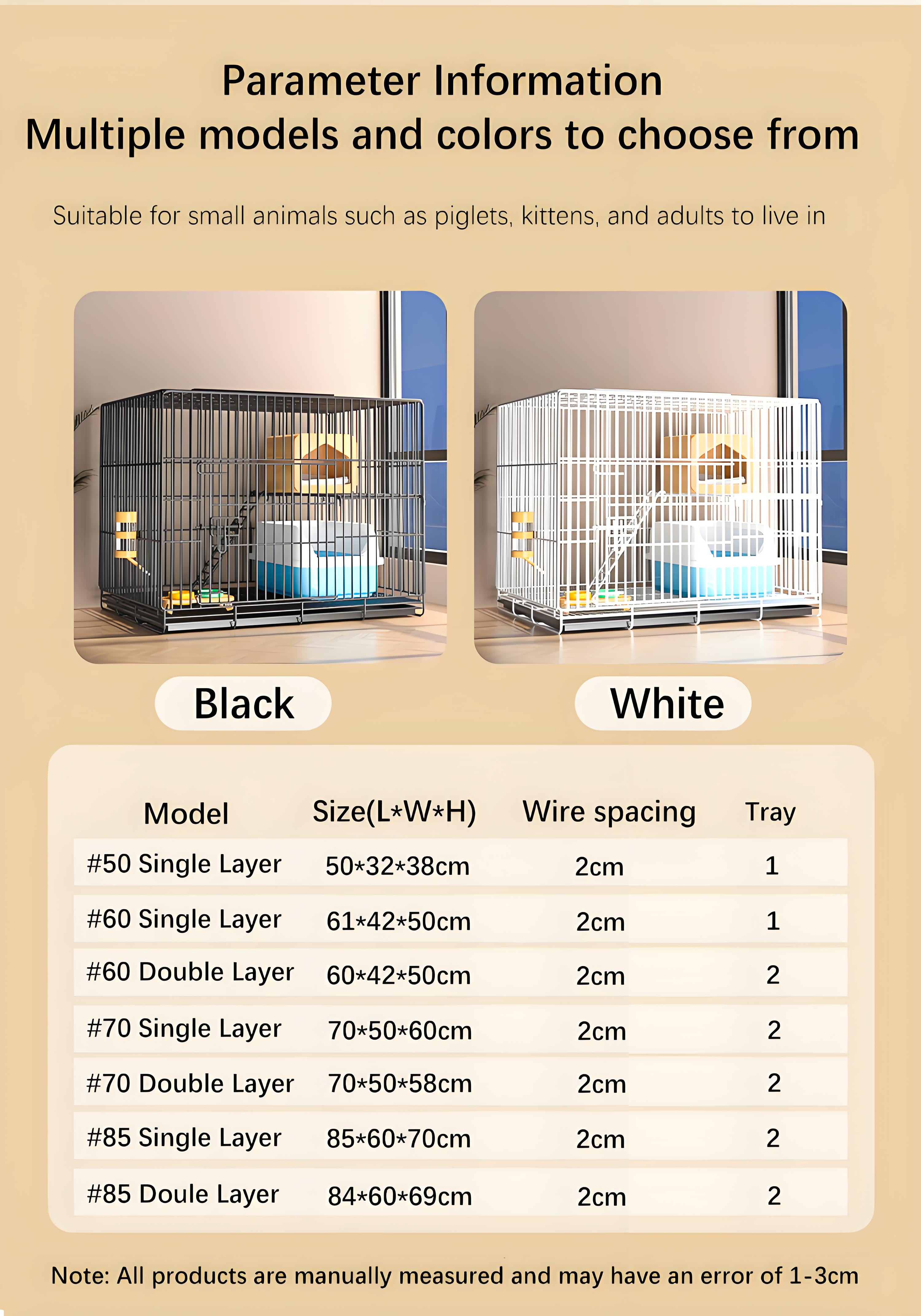 Sangkar Kucing 2 Tingkat /Cat Cage Pet Cage Foldable with Tray Large ...