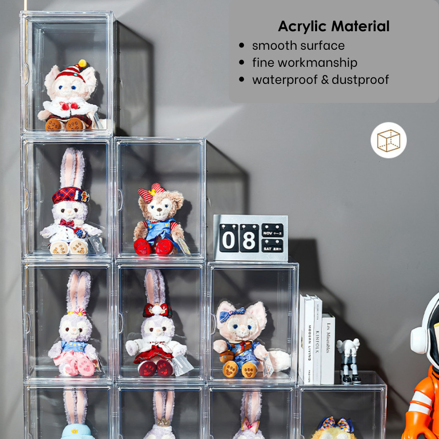 Full Transparent Acrylic Display Box Storage Box Display Rack Gundam ...