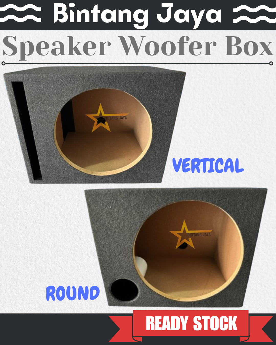 Speaker/Woofer box 12inch Single (Round hole / Vertical hole) | Shopee ...