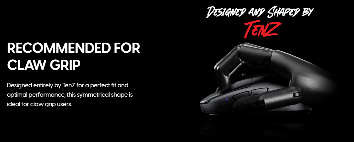 # Pulsar TenZ Signature Edition Gaming Mouse / BLACK / RED Limited ...