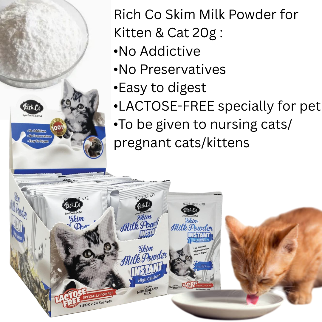 RICH CO Skim Milk Powder Instant for Cats Kitten / Susu Anak Kucing ...