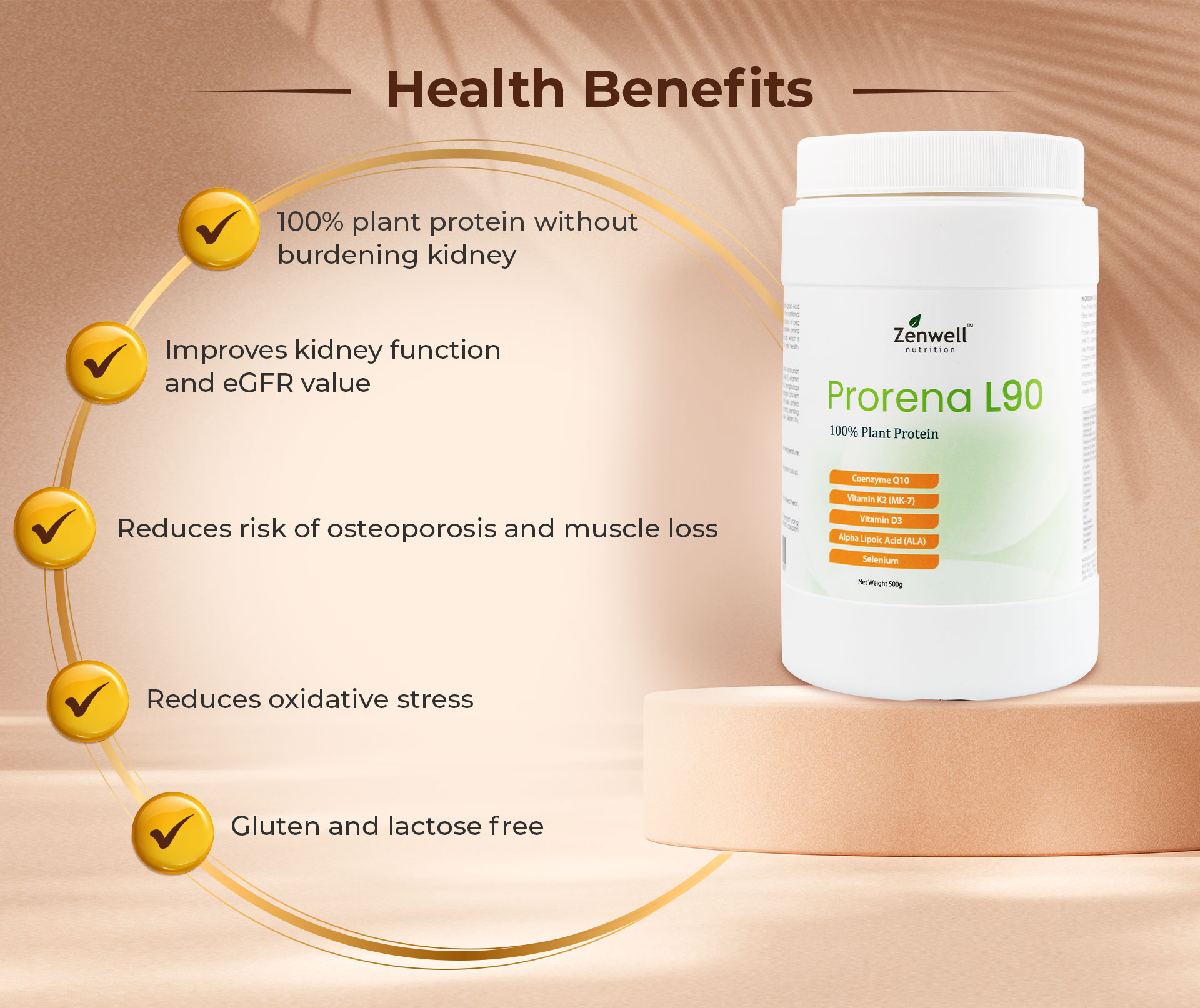 Zenwell Nutrition Prorena Plant Protein (500g) L90 | Shopee Malaysia