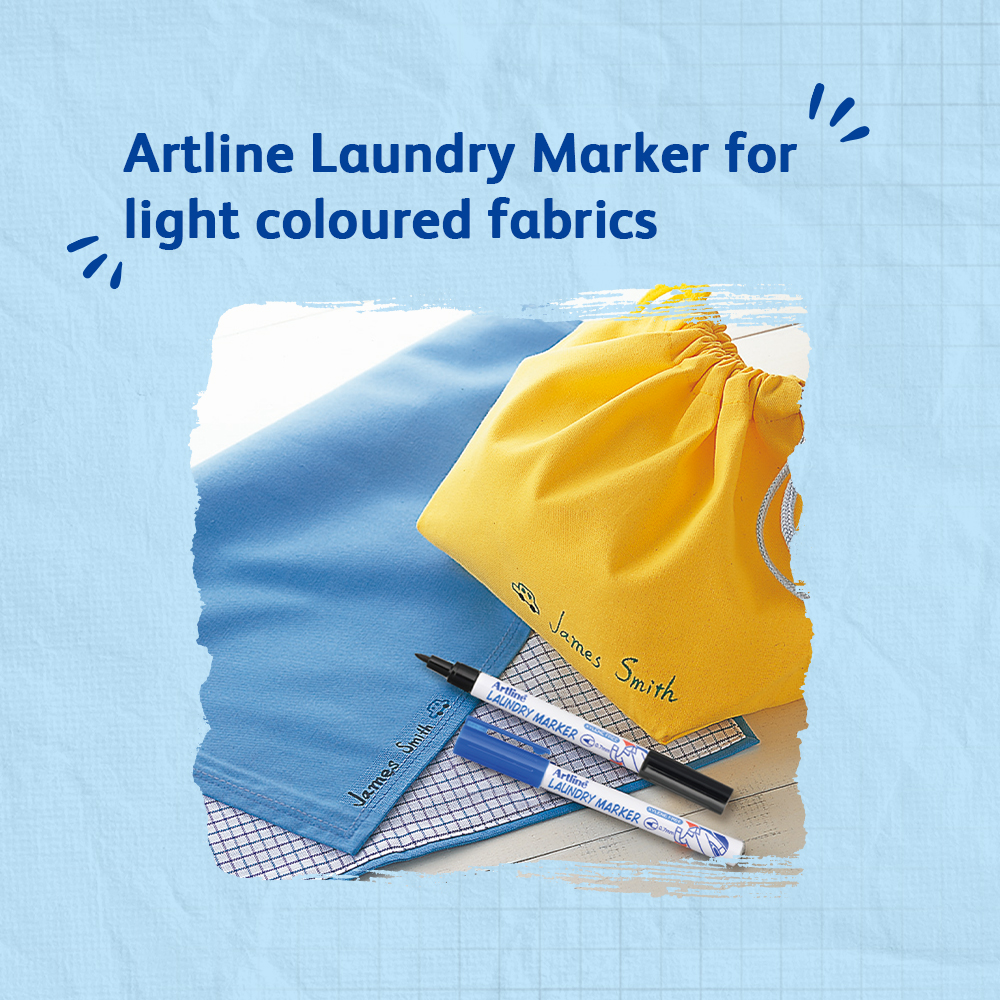 Artline 750 Indeleble - Marcador Para Ropa Sucia, Punta Fina, 0.028 In, Color Negro - Foto 7