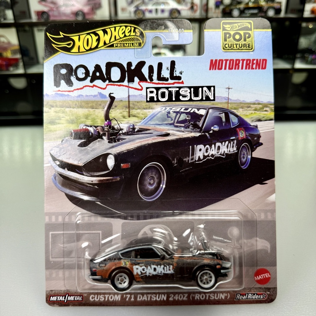 Hot Wheels Premium Custom 71 Datsun 240Z Rotsun Roadkill JDM Moto Trend ...