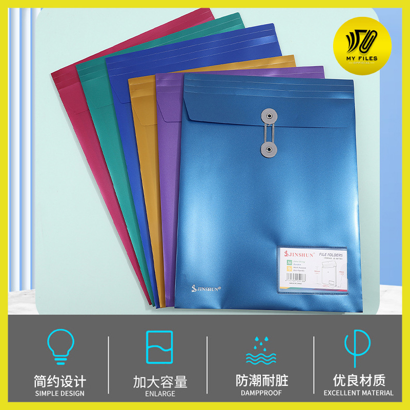 MYFILES A4 Envelope Rope File Vertical Portrait Document File Holder ...