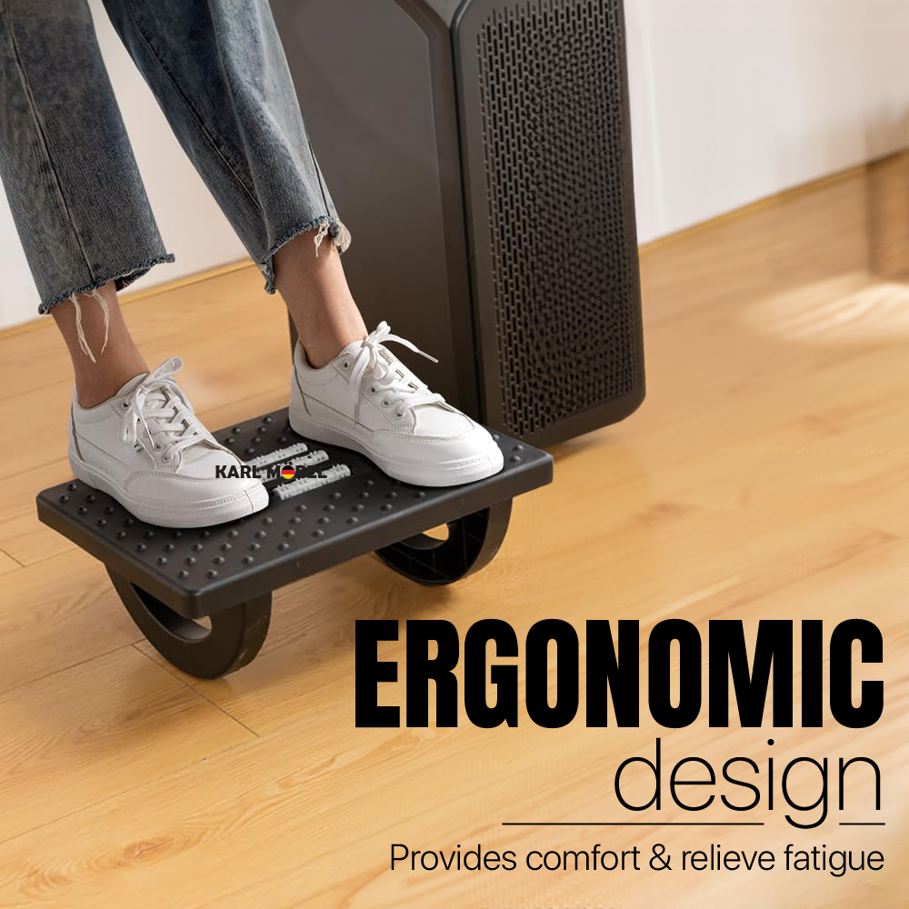 Foot Rest Roller Massage Leg Roller Rest Office Under Desk With Foot ...