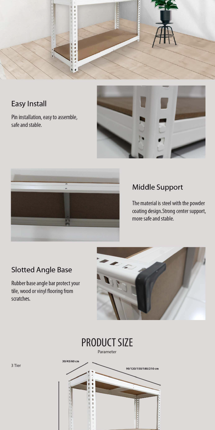 ETSBC Boltless DIY Racking HDF 45 X 90 X 150CM Multipurpose Racking ...