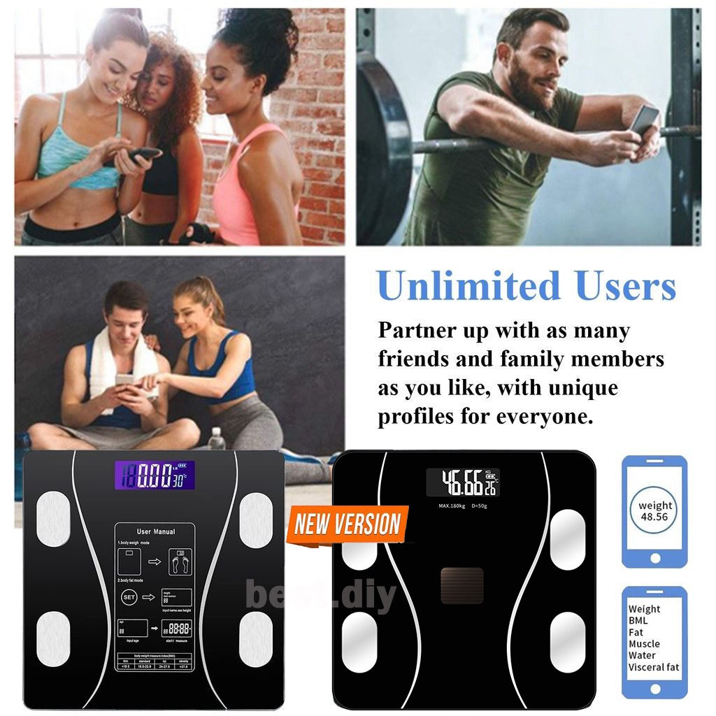 Smart Digital Weight Scale - User-Friendly Display, Accurate Fat ...