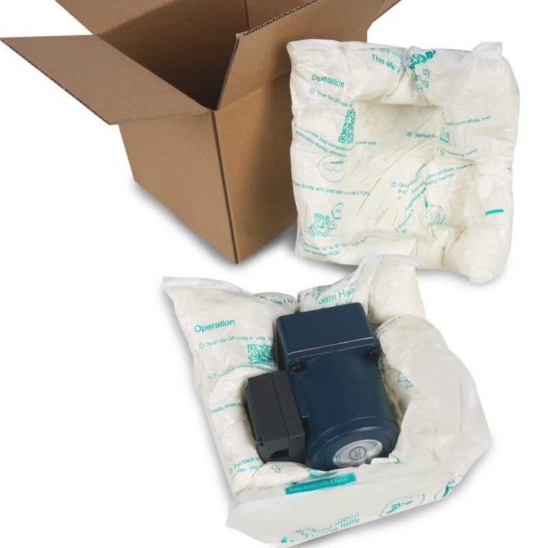 Hand Tapped Foam Bags Instant Foam Bags Shockproof padded packaging ...