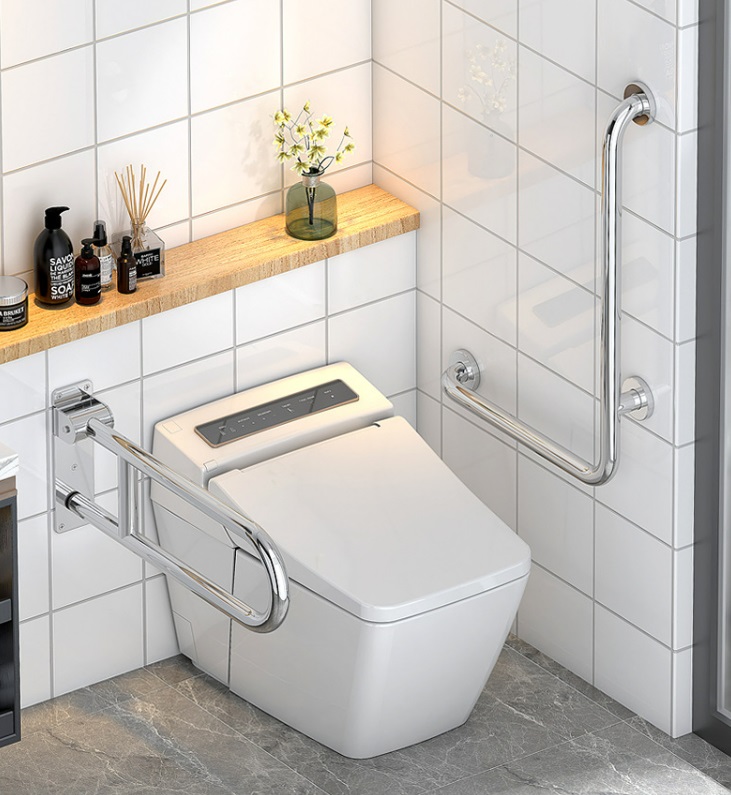 SUS304 Stainless Steel Safety Toilet Handicaped Handle Swing Grab Bar ...