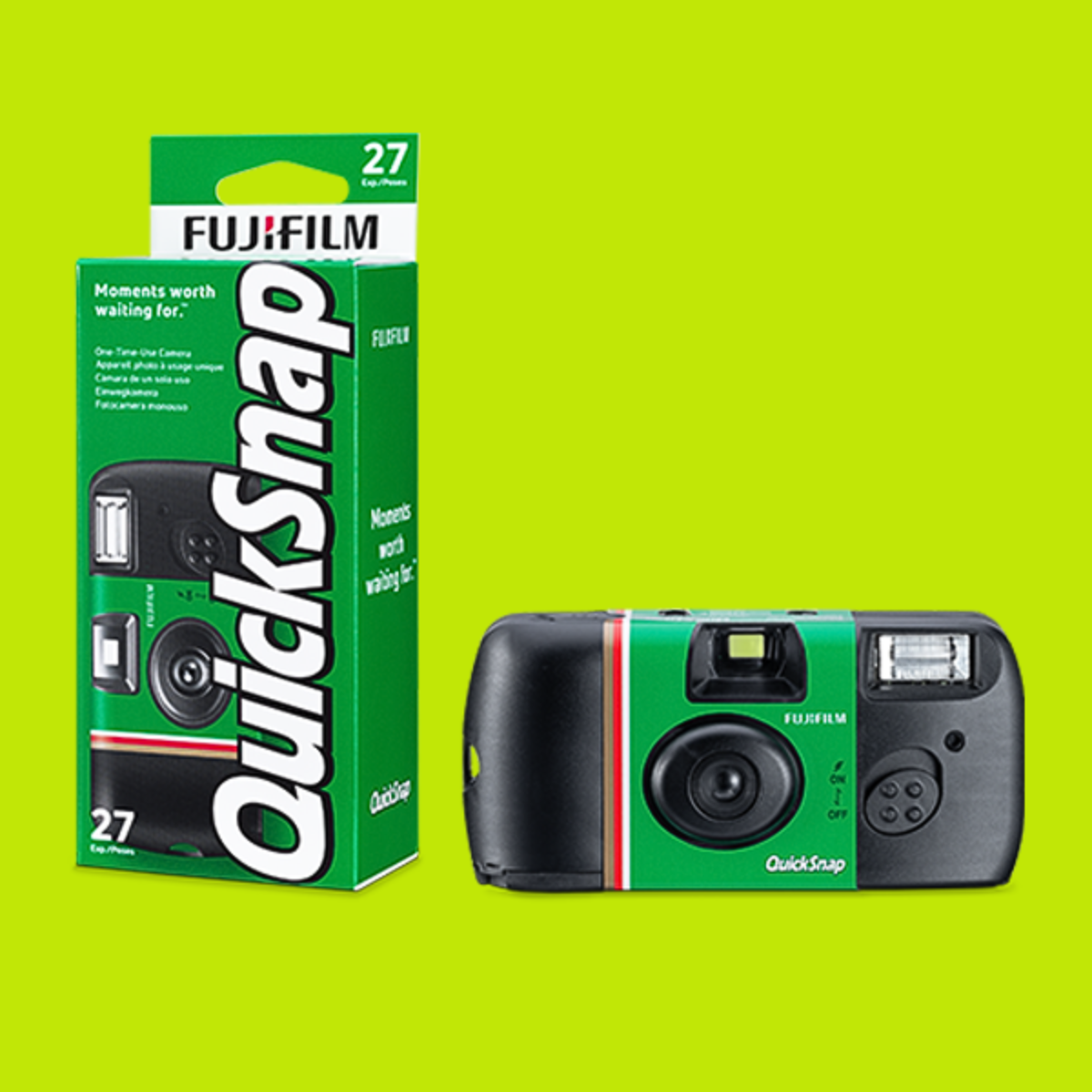 Fujifilm Quicksnap Flash 27 Disposable Camera Built-in flash Film ...