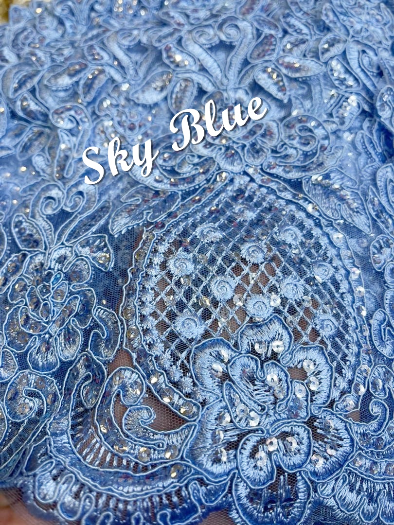 Renda Manik Labuzi Tinggi 31cm, Renda Lace Pengantin Lace Meter , Lace ...