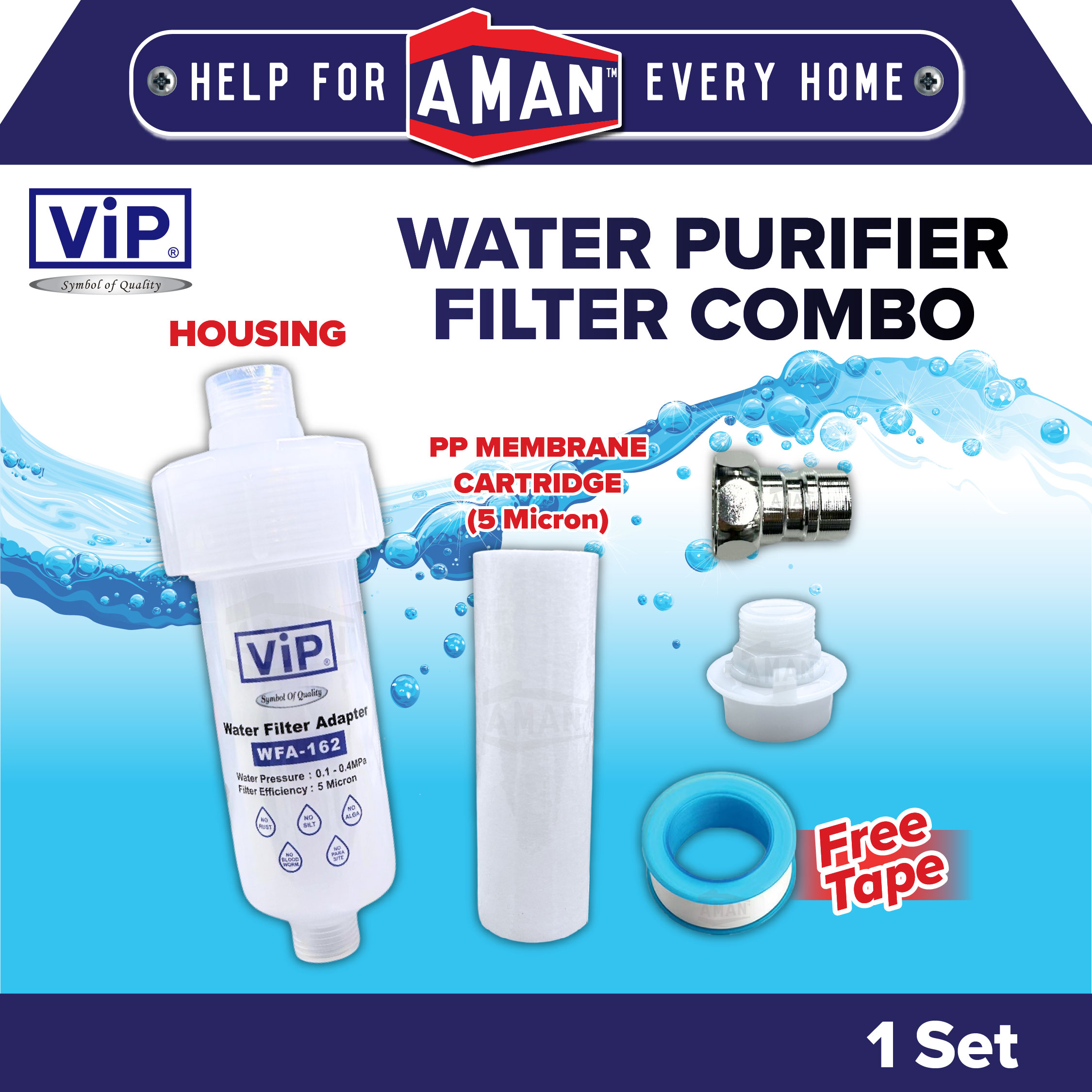 ViP Washing Machine Filter Shower Kitchen Bathroom Water Heater Water ...