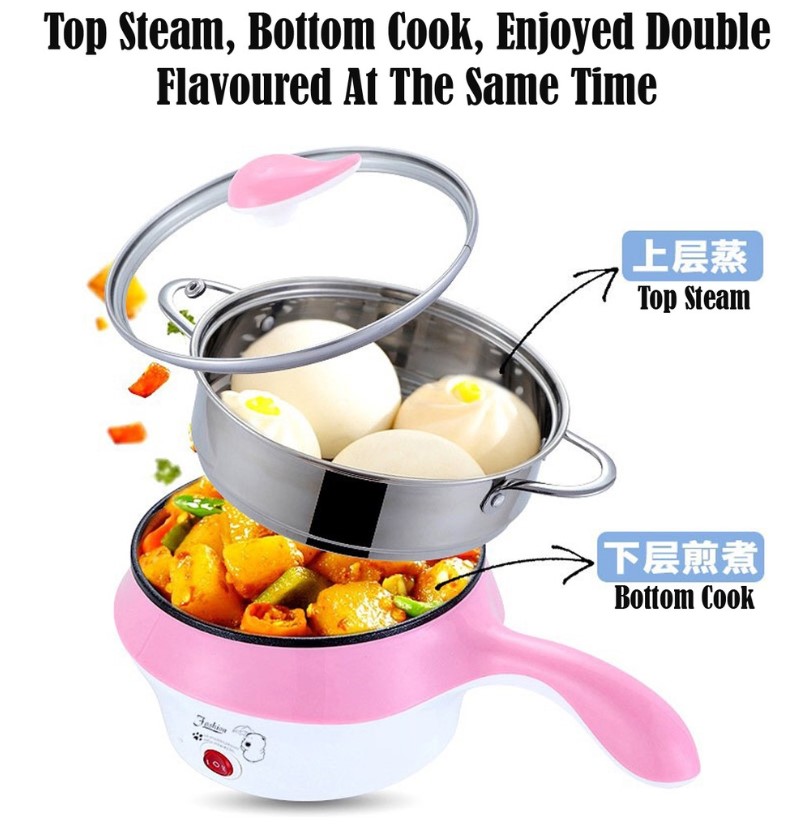 REDBUZZ 3-Pin Plug Mini Rice Cooker | Non-Stick Ceramic Electric Frying ...