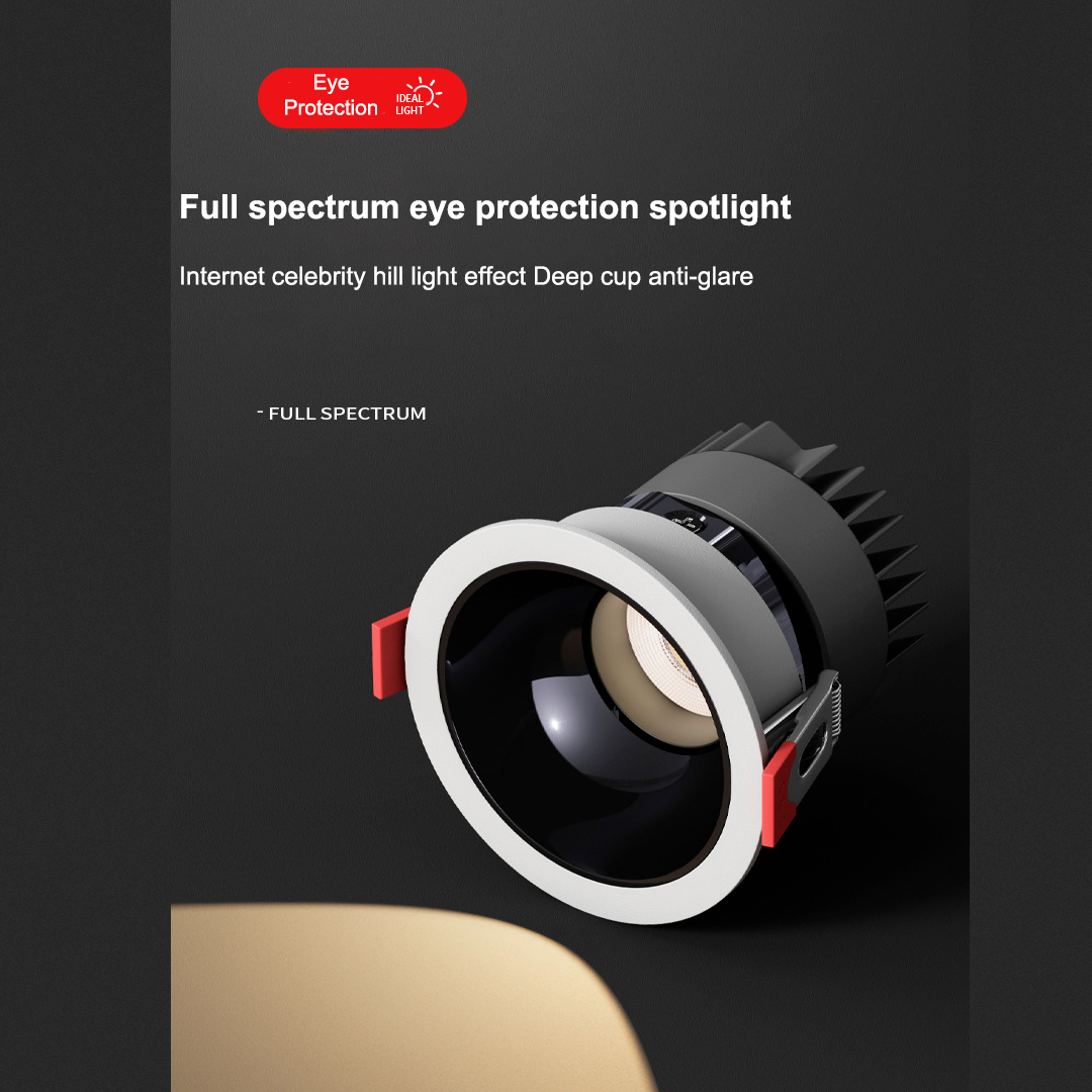 [Anti Glare] 12W LED Eye ball Recessed Spotlight LED Eyeball COB ...