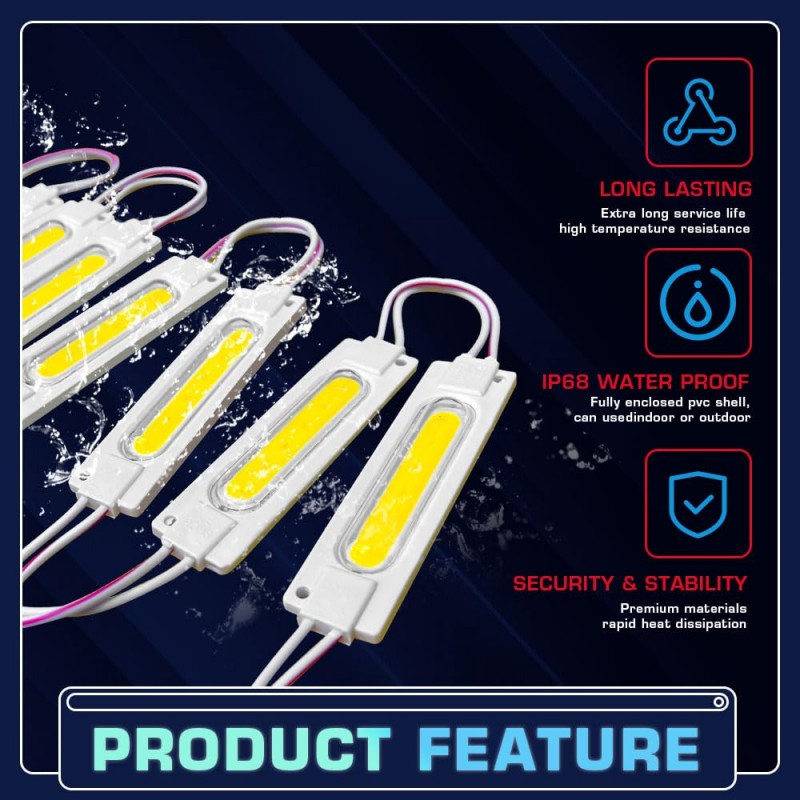 20 Pcs Warning LED Modules 12V LED Module Truck Side Marker Indicator ...