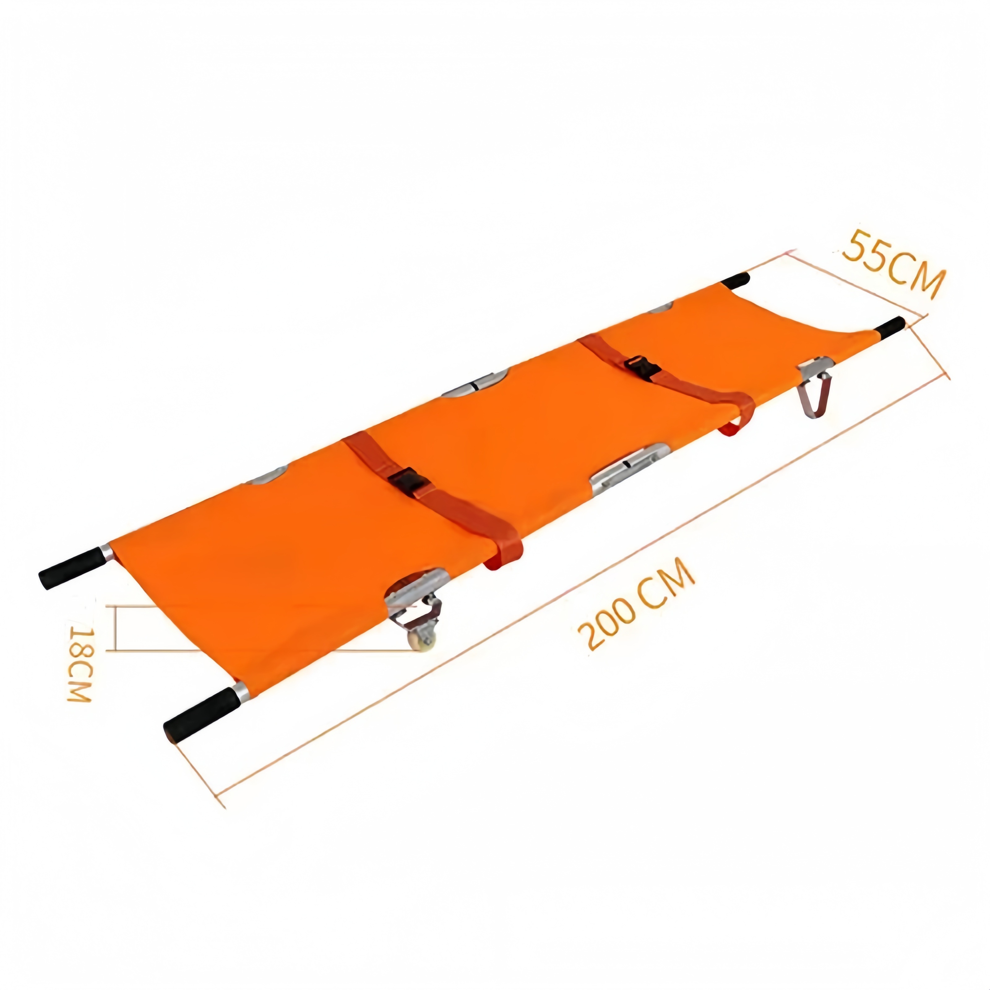 CEPAT Foldable First Aid Stretcher - Aluminum Alloy, Compact Durable ...