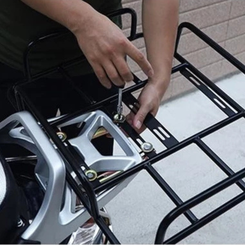 Motorcycle Delivery Bag Rack Universal Carrier Tailstock Rear Seat Grab ...