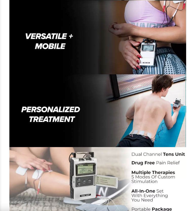 🔥 GENUINE🔥 TENS 7000 2nd Edition Digital TENS Unit With Accessories ...