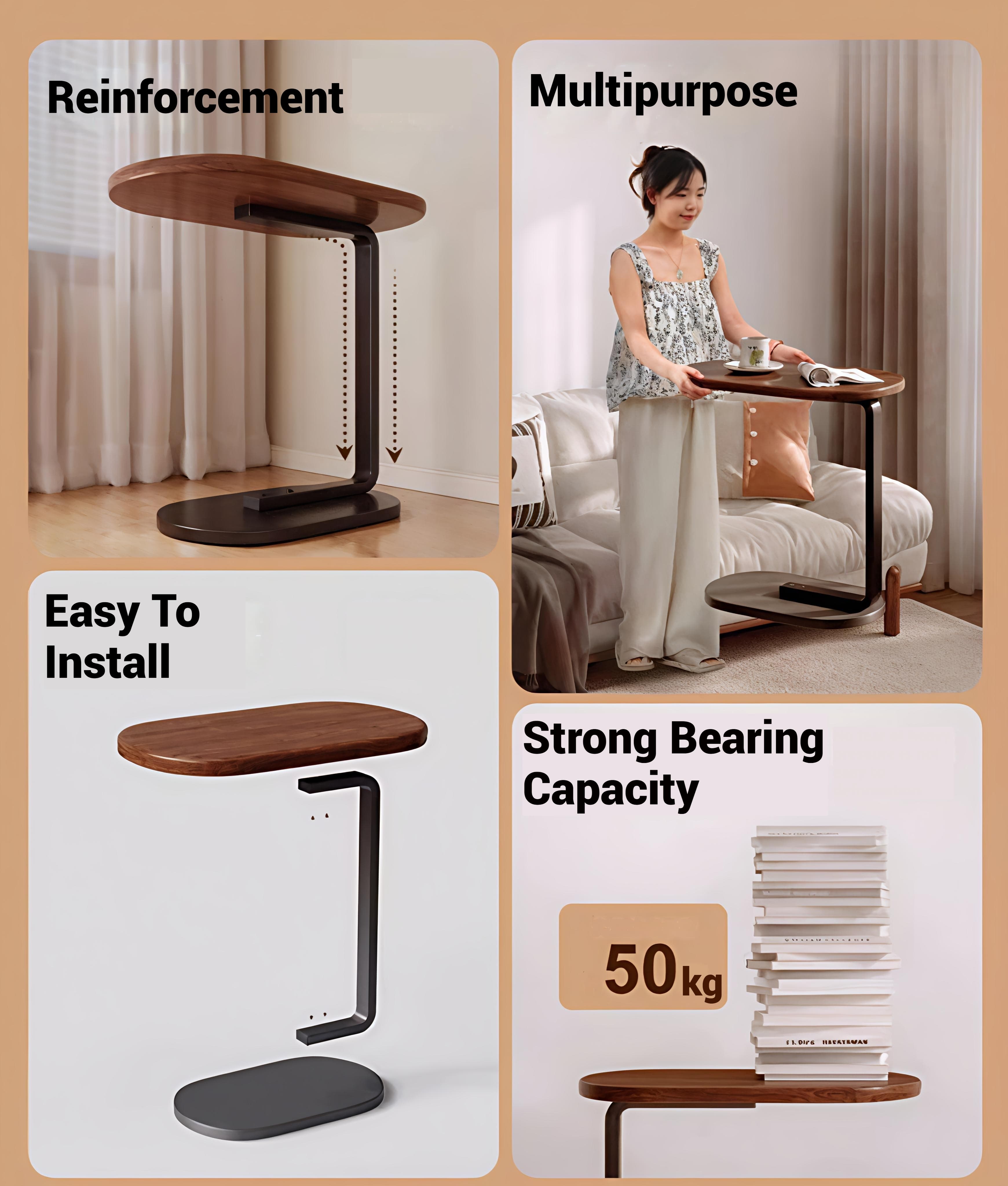 【Ready Stock】Side table Coffee Table Wood Corner Desk Living Room ...