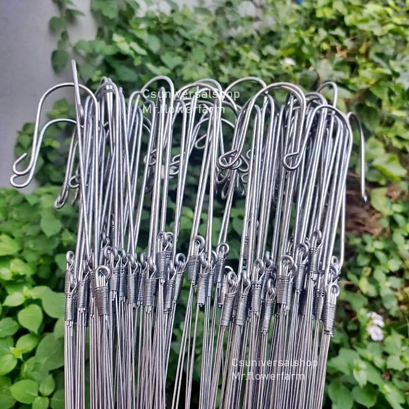 Dawai Gantung Pasu Orkid Besi (Panjang) 85cm X 10pcs | 吊兰花铁线 | Orchid ...