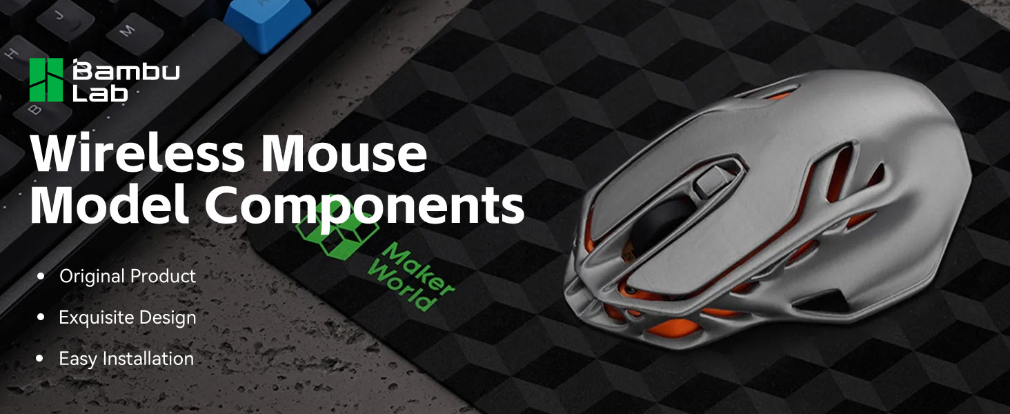 Bambu Lab Wireless Mouse DIY Kit MH002 Hardware 3D Printed Model for P1 ...