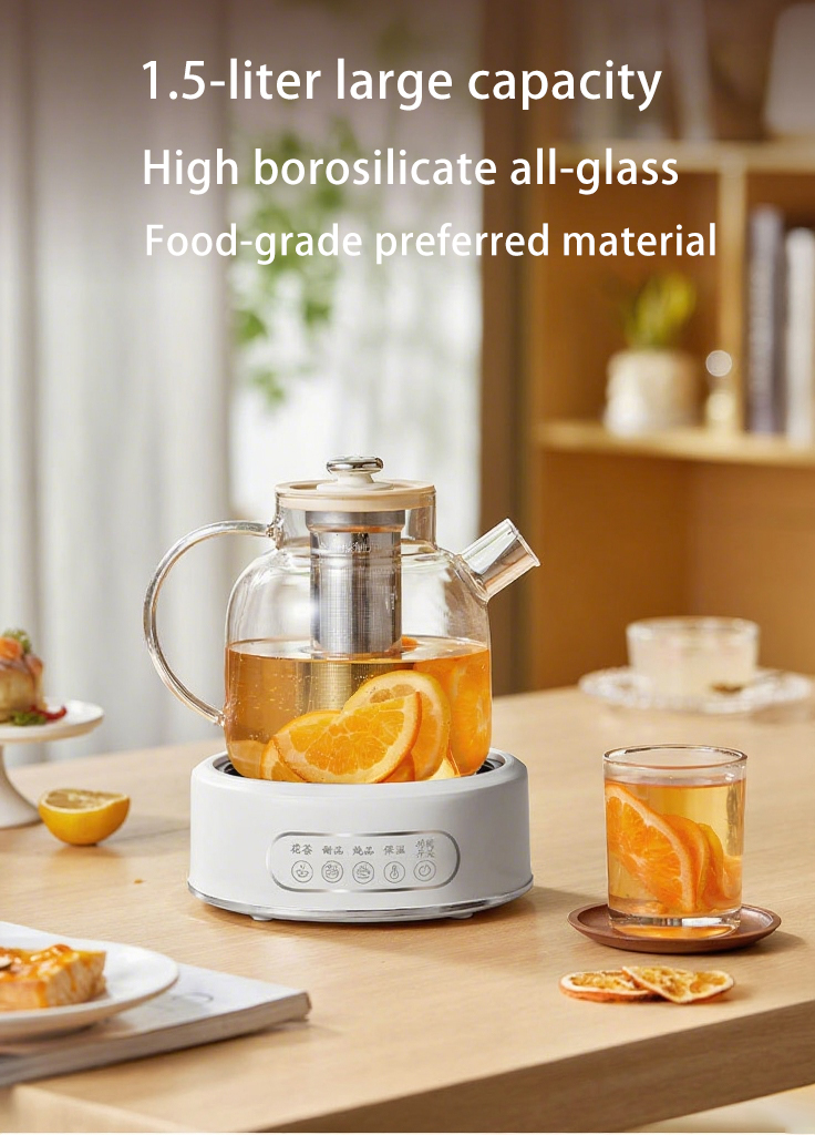 【Glass Health-Preserving Pot】 1.5L Constant Temperature Insulation ...