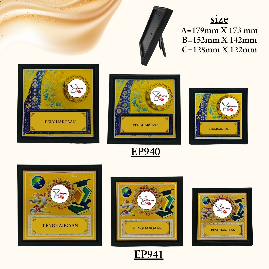 PLAQUE *PLAK SOUVINIR FRAME EP940 #EP941 | Shopee Malaysia
